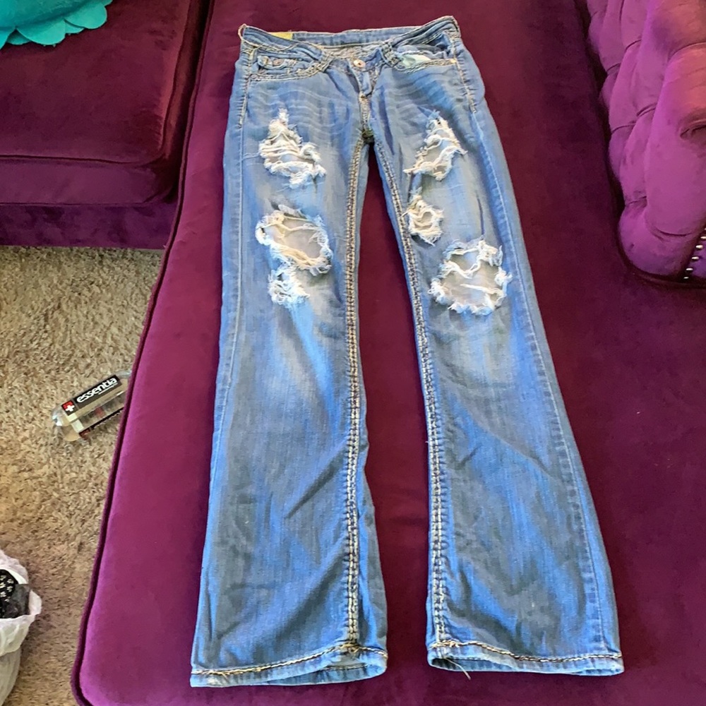 Cambridge Ripped Bootcut Jeans
